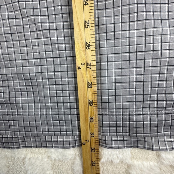 FootJoy Men's Large Gray Plaid Polo Shirt Sunnyside Country Club Sleeve Logo - Picture 7 of 13